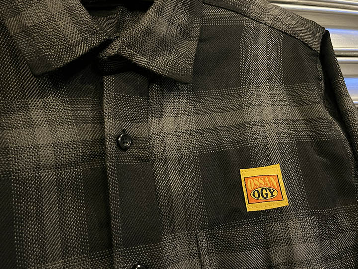 OSSANTHEHOOD plaid check shirt (dadicated) / black & gray