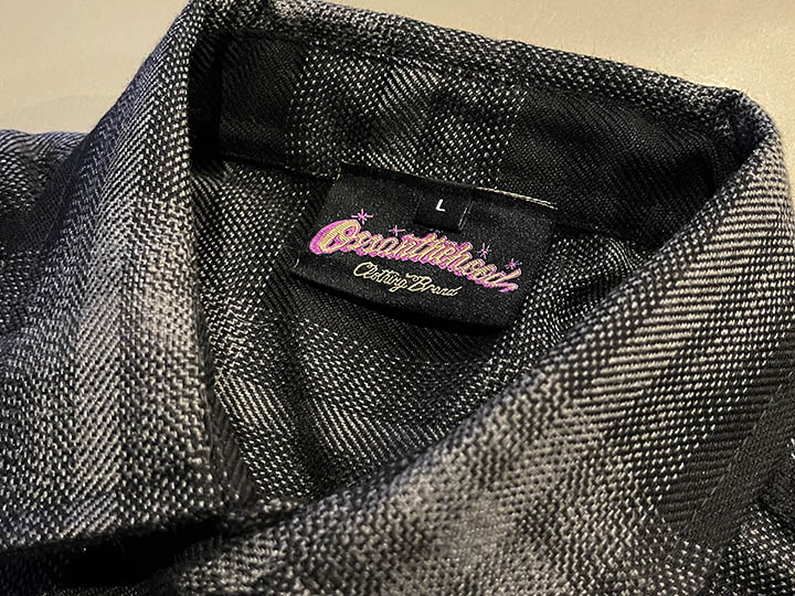 OSSANTHEHOOD plaid check shirt (dadicated) / black & gray