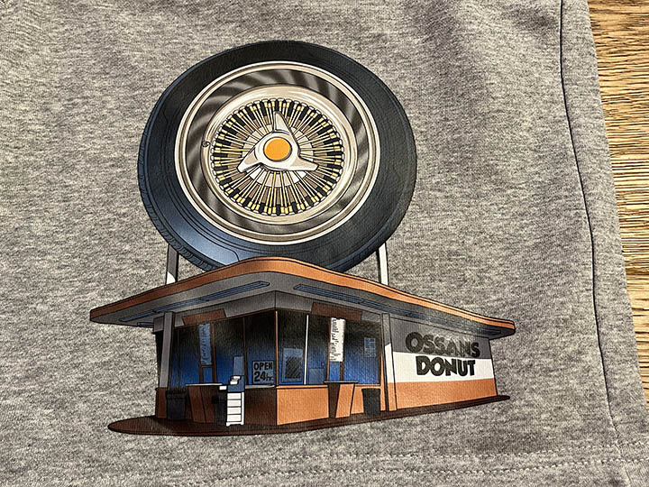 OSSANTHEHOOD cotton short (donut) / heather gray