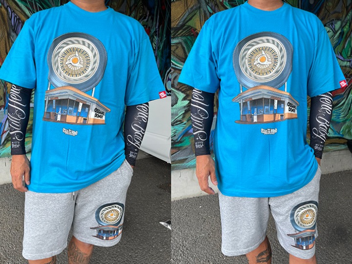 OSSANTHEHOOD cotton short (donut) / heather gray