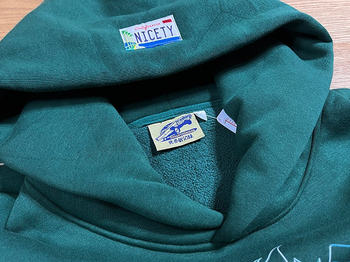 OSSANTHEHOOD 13oz pile hoodie (hot rod) / green