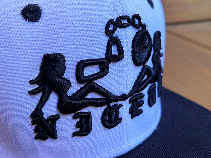 NICETY snapback cap (dedicated) / white & black
