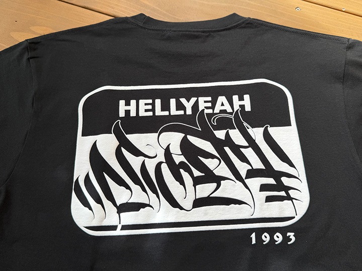 NICETY longsleeve Tshirt (hellyeah) / black x white
