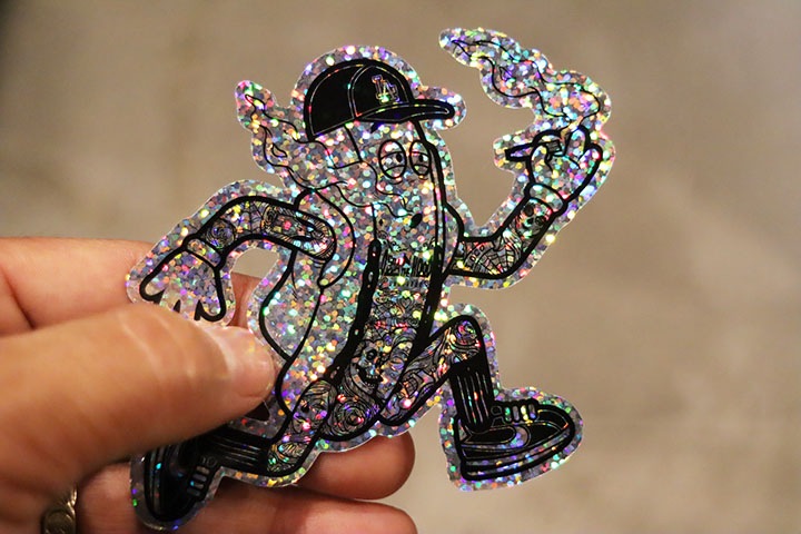 OSSANTHEHOOD vinyl sticker (fosho) / glitter