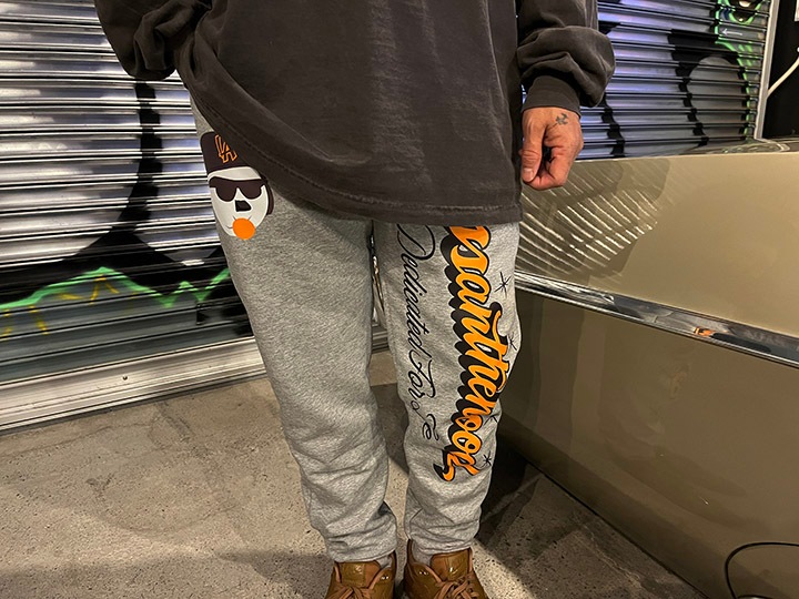 OSSANTHEHOOD blanket jogger (sign) / black