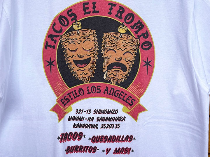 Tacos El Trompo Tshirt (info) / white