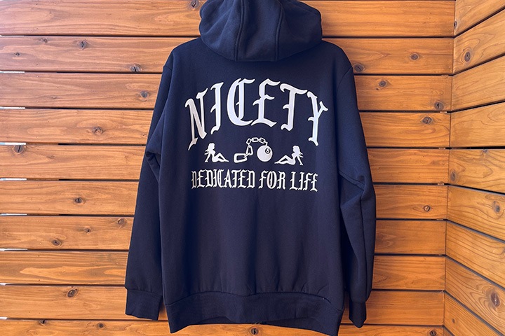 NICETY 14oz sherpa zipup hood (dedicated) / black
