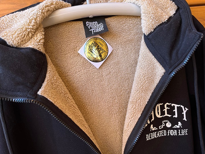 NICETY 14oz sherpa zipup hood (dedicated) / black