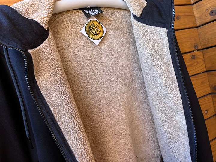 NICETY 14oz sherpa zipup hood (dedicated) / black