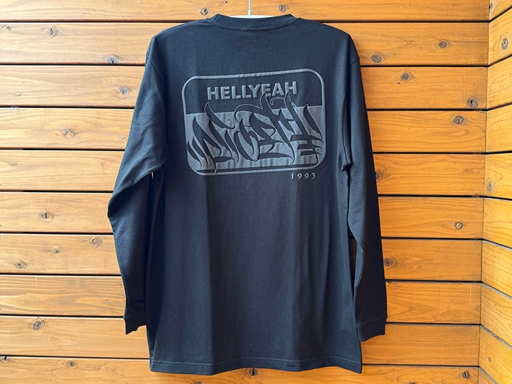 NICETY longsleeve Tshirt (hellyeah) / black x black