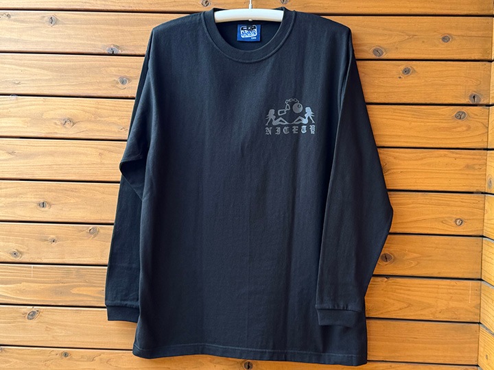NICETY longsleeve Tshirt (hellyeah) / black x black