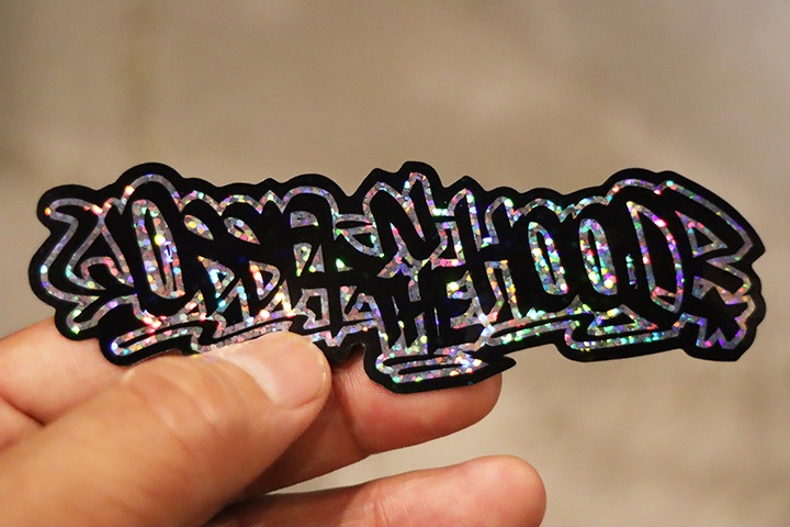 OSSANTHEHOOD vinyl sticker (tag) / glitter