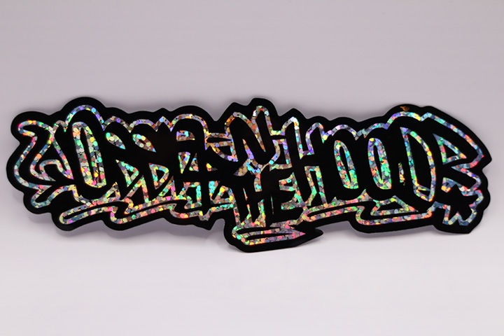 OSSANTHEHOOD vinyl sticker (tag) / glitter