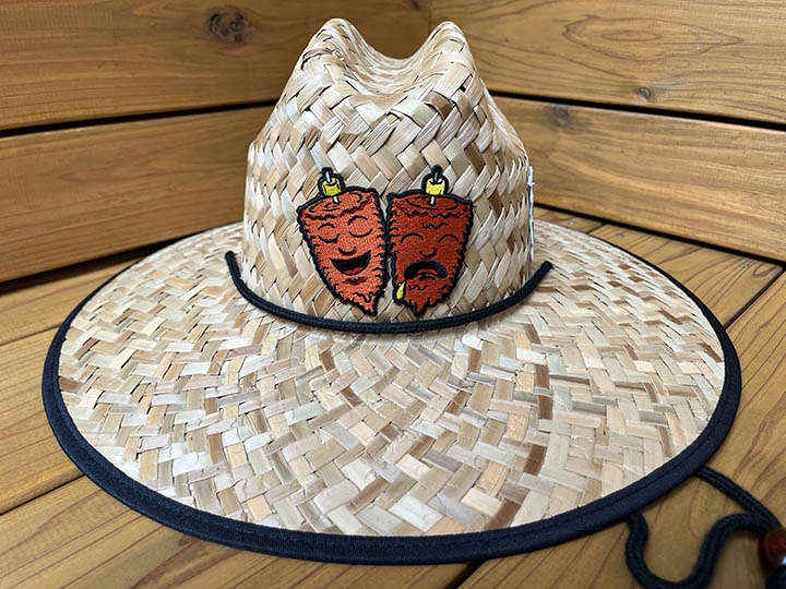 Tacos El Trompo straw hat 