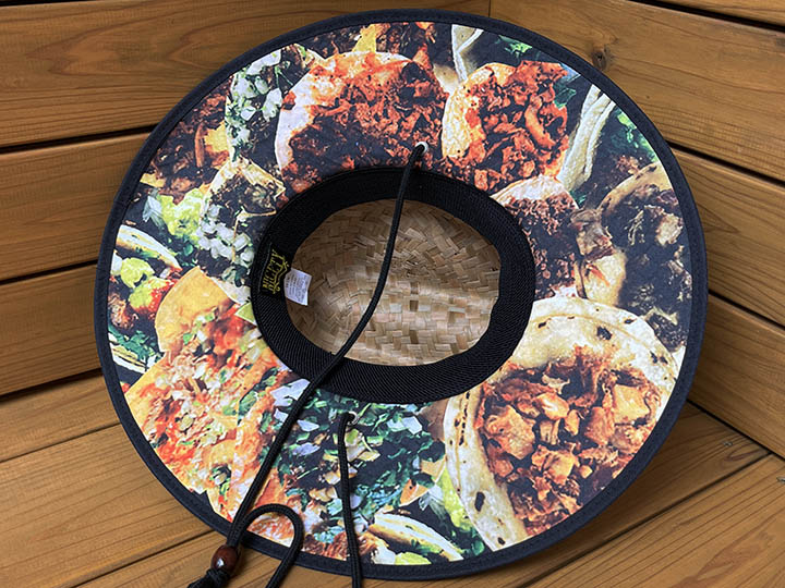 Tacos El Trompo straw hat 