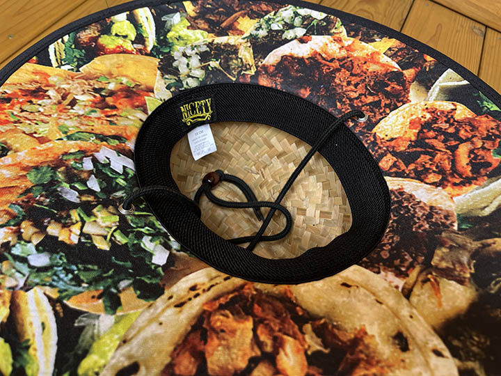 Tacos El Trompo straw hat 