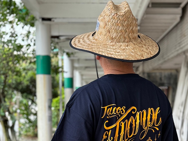 Tacos El Trompo straw hat 