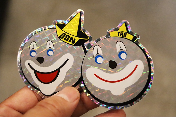 OSSANTHEHOOD vinyl sticker (laugh now) / hologram