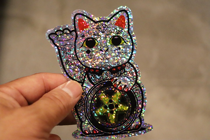 OSSANTHEHOOD vinyl sticker (wheel of fortune) / glitter