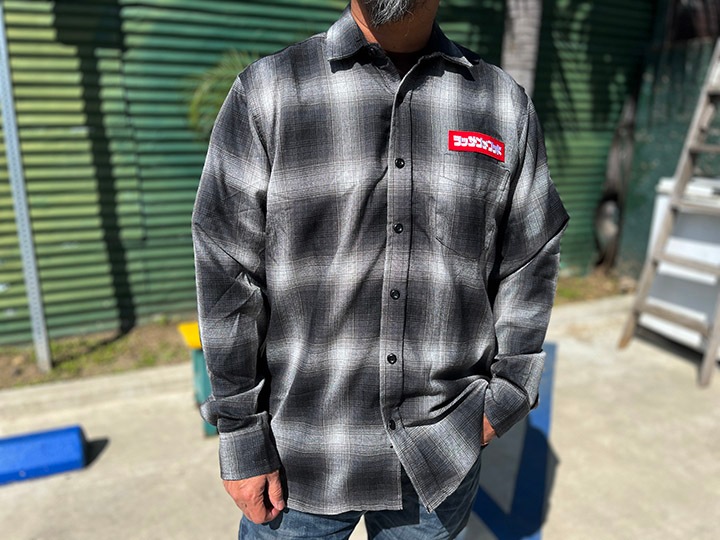 OSSANTHEHOOD plaid check shirt (box)