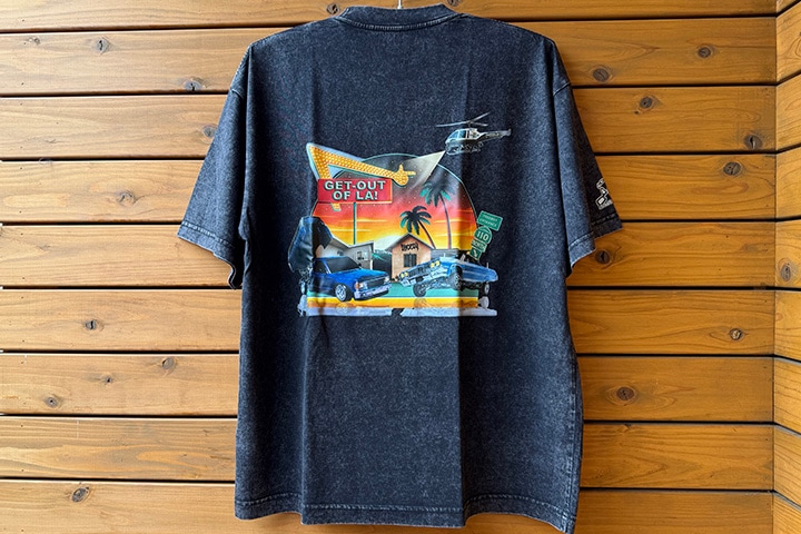 OSSANTHEHOOD Tshirt (getout) / black washed