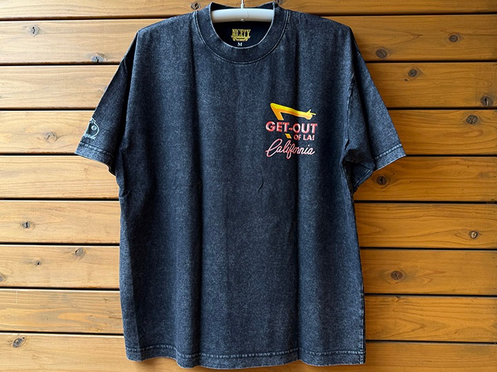 OSSANTHEHOOD Tshirt (getout) / black washed