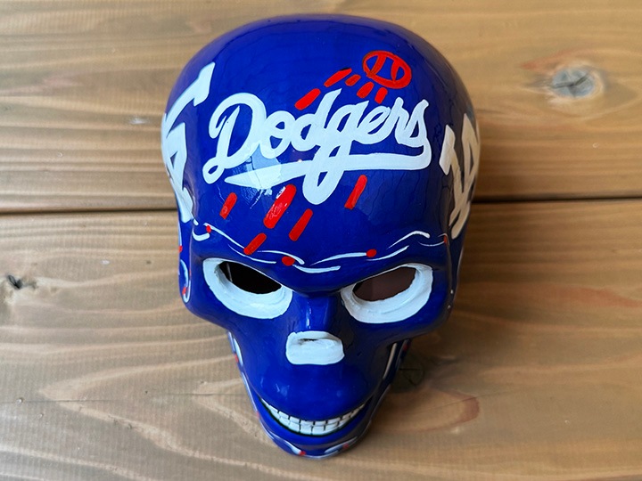 LA handmade ceramic skull