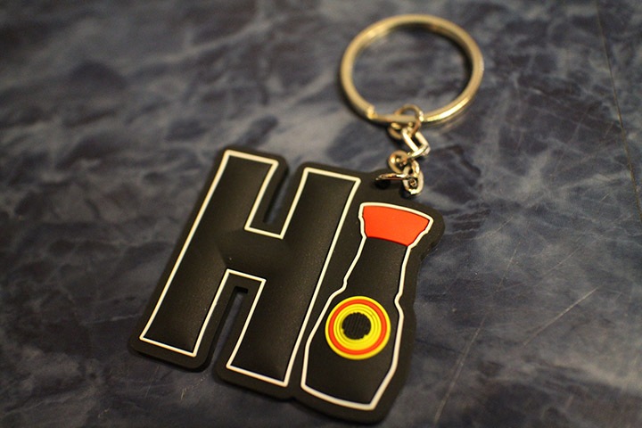 ALOHA SHOYU pvc rubber keychain