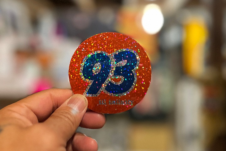 OSSANTHEHOOD vinyl sticker (93til) / glitter