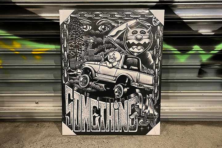 BENJIE ESCOBAR canvas frame / (SOMETHING LA)