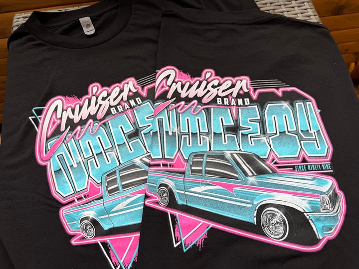 CRUISER x NICETY Tshirt (90s) / black "�ե���ȥץ���"