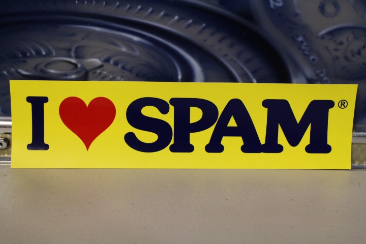 SPAM official bumper sticker