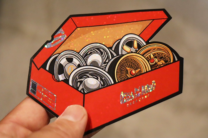 OSSANTHEHOOD vinyl sticker (justkickit) / glitter