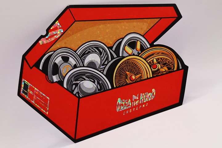 OSSANTHEHOOD vinyl sticker (justkickit) / glitter