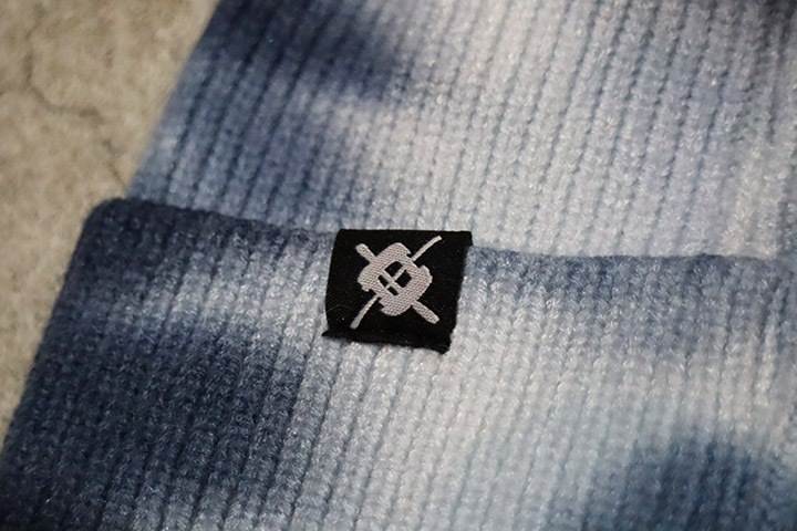 NICETY "SINCE NINETY THREE" beanie / blue tie dye