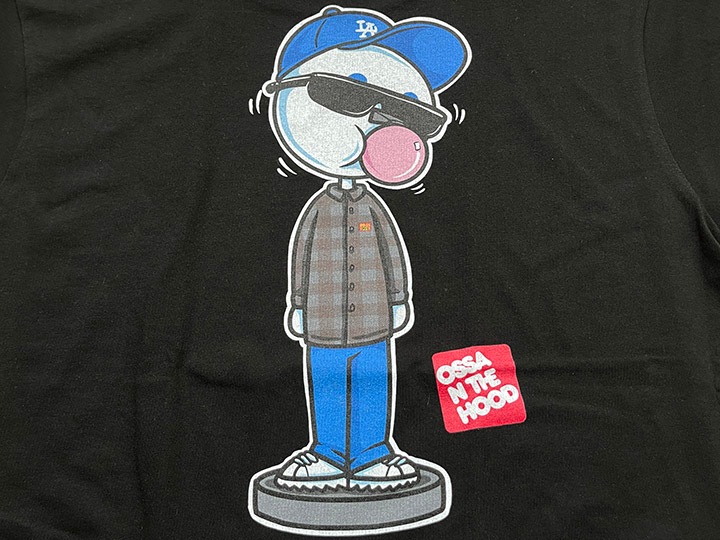 OSSANTHEHOOD 7.2oz heavyweight Tshirt (bobbing) / black