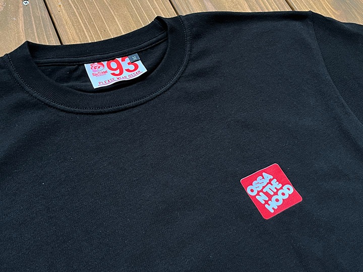 OSSANTHEHOOD 7.2oz heavyweight Tshirt (bobbing) / black