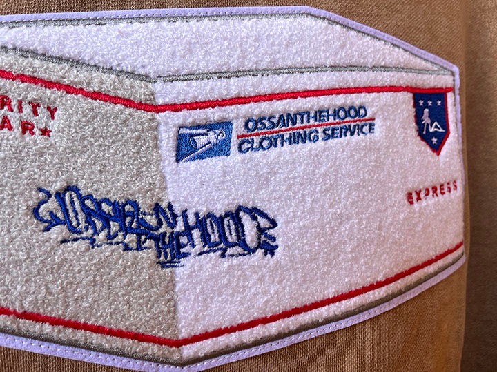 OSSANTHEHOOD 12oz. crewneck sweat (postal) / sand