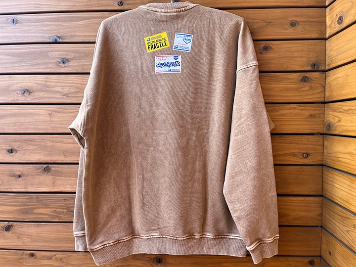 OSSANTHEHOOD 12oz. crewneck sweat (postal) / sand