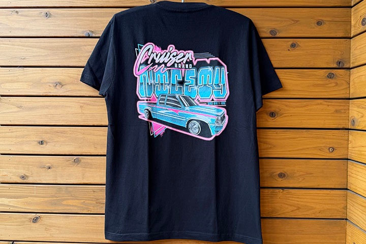 CRUISER x NICETY Tshirt (90s) / black "�Хå��ץ���"