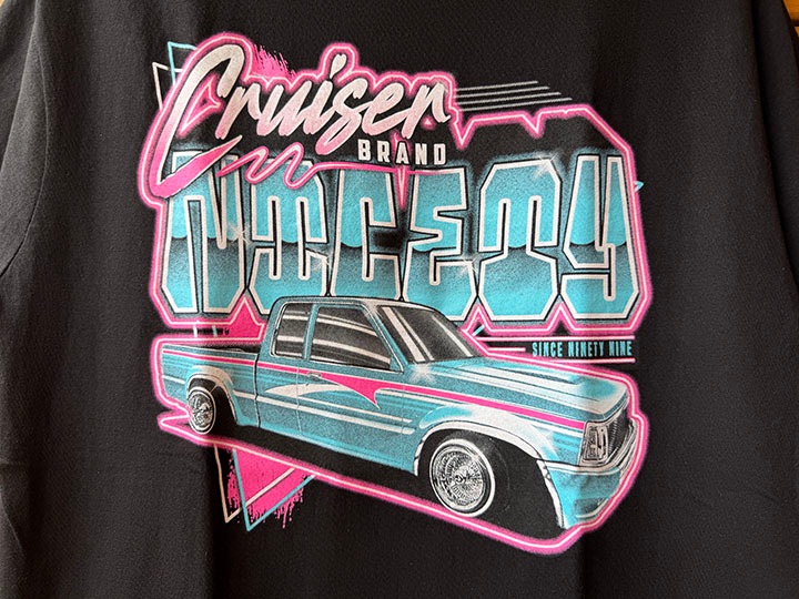 CRUISER x NICETY Tshirt (90s) / black "�Хå��ץ���"