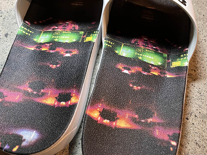 NICETY "SINCE NINETY THREE" embossed slide / white