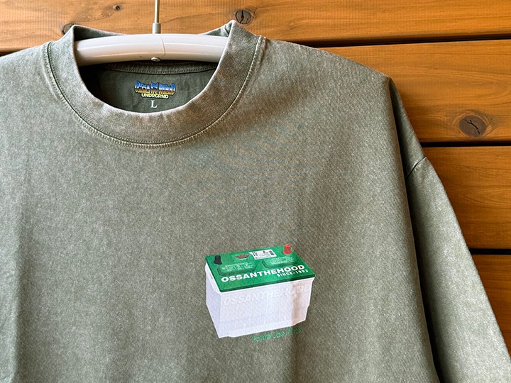 OSSANTHEHOOD Tshirt (PLP) / green washed