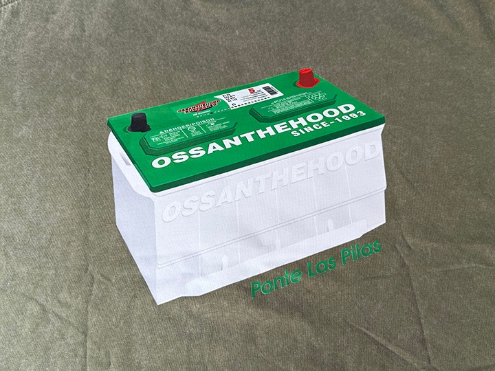 OSSANTHEHOOD Tshirt (PLP) / green washed