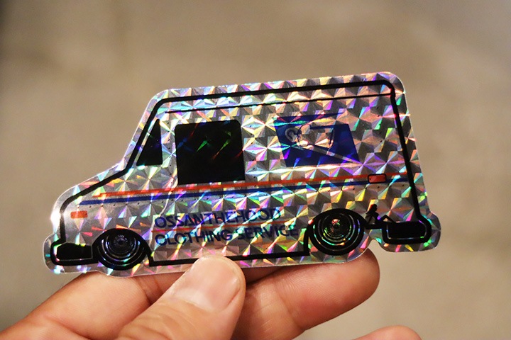 OSSANTHEHOOD vinyl sticker (usps) / hologram