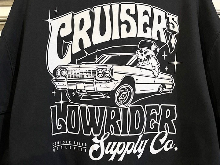 Cruiser brand crewneck sweat (lowrider) / black