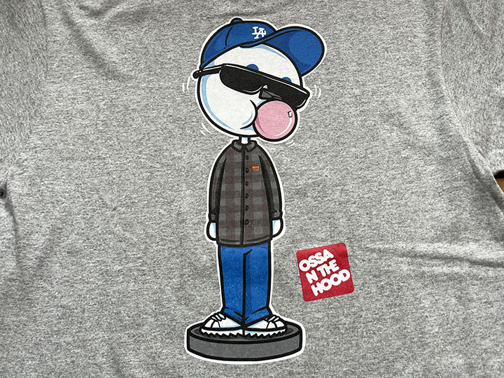 OSSANTHEHOOD 7.2oz heavyweight Tshirt (bobbing) / gray