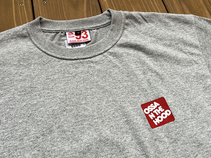 OSSANTHEHOOD 7.2oz heavyweight Tshirt (bobbing) / gray