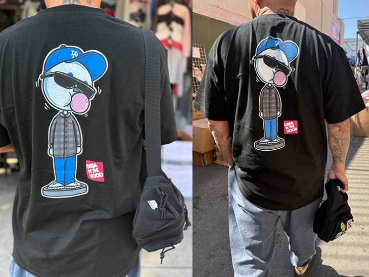 OSSANTHEHOOD 7.2oz heavyweight Tshirt (bobbing) / gray