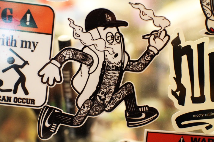 OSSANTHEHOOD vinyl sticker (fosho) / black&white